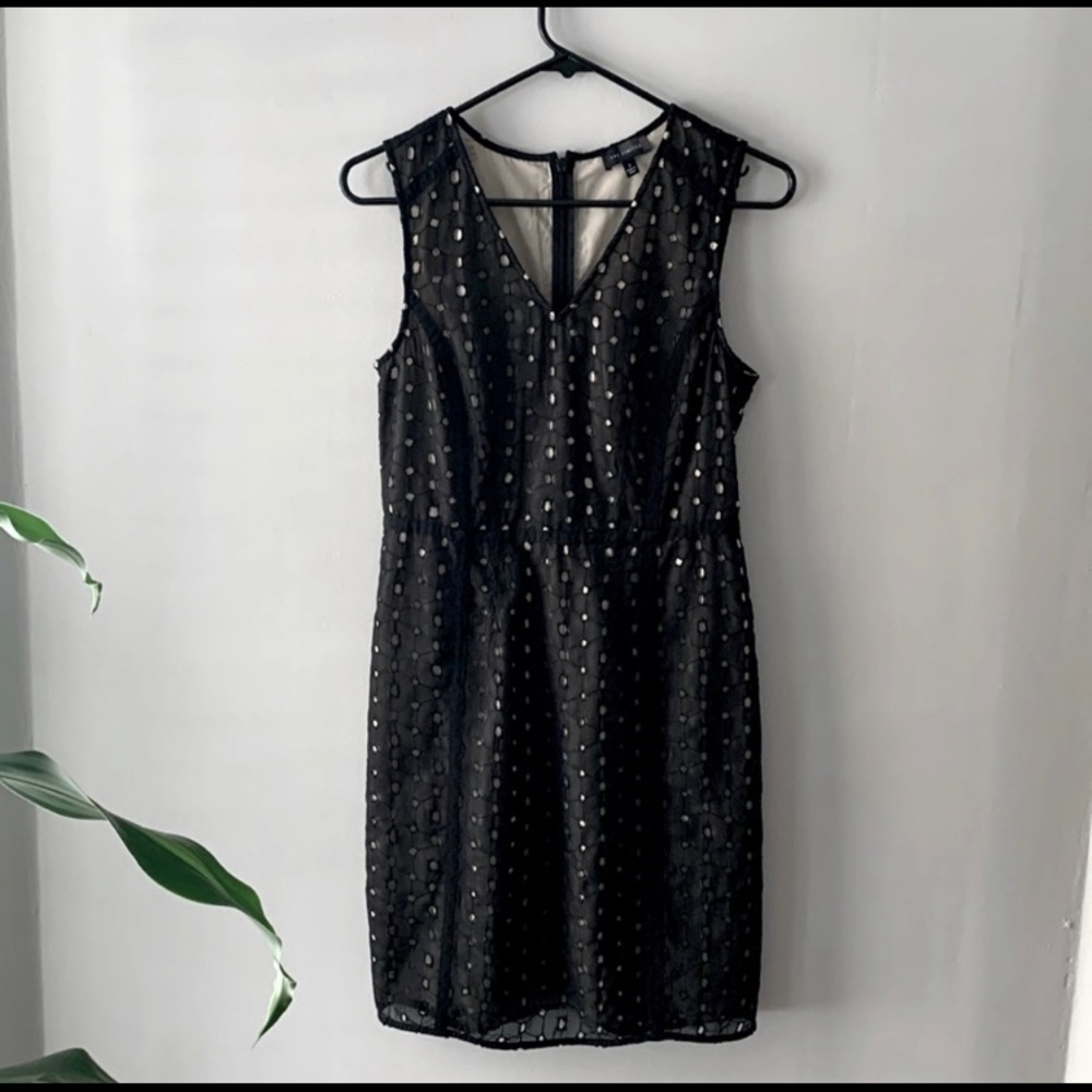 The Limited Black Eyelet Sheath Dress